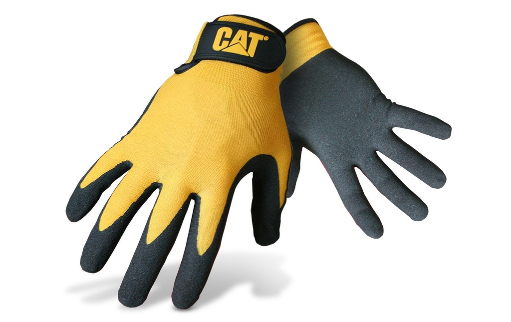 CAT Gant de travail Nitrile, XL, Jaune/Gris, 1 Pièce/s