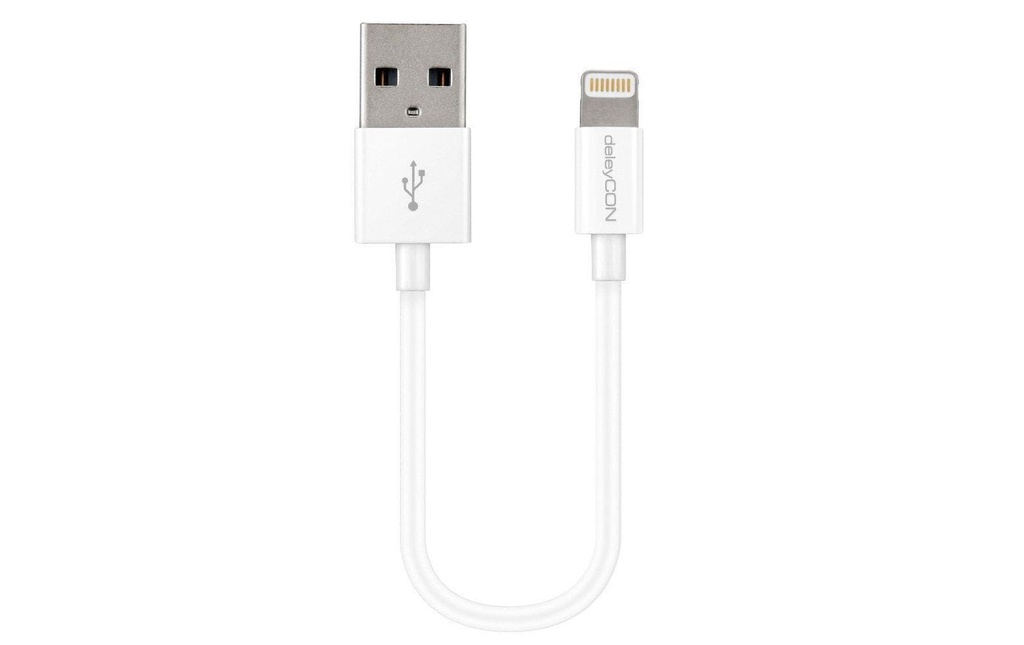 deleyCON Câble USB 2.0  USB-A - Lightning 0.15 m