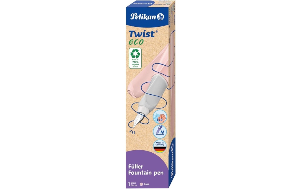 Pelikan Stylo plume Twist eco moyen (M), Rose
