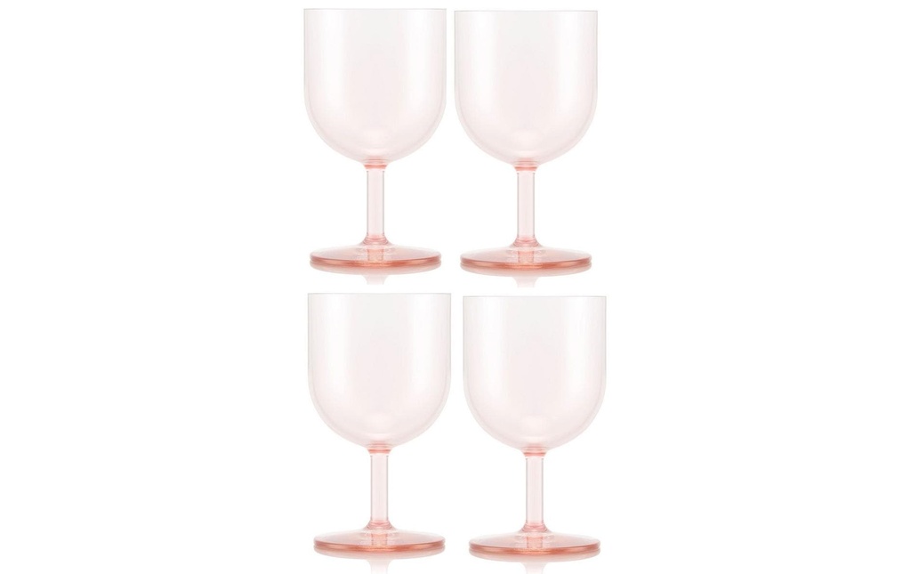 Bodum Verre à vin de plein air Oktett 250 ml, rose, 4 pièces