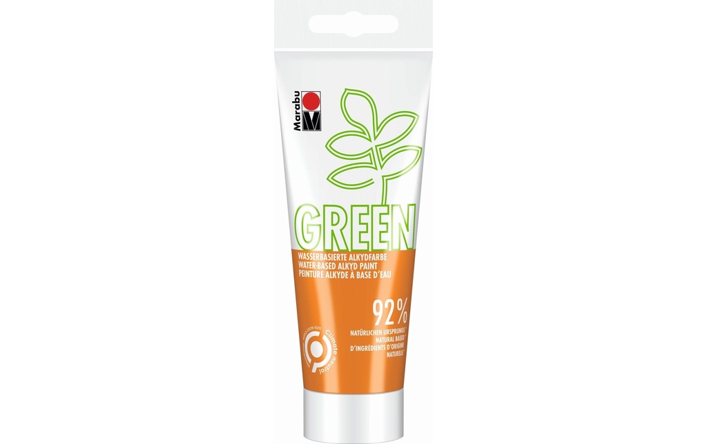 Marabu Peinture pour bricolage Peinture alkyde Green Orange, 100 ml