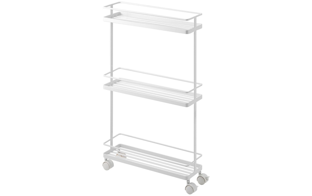Yamazaki Chariot de service Tower Plastique/Métal, Blanc