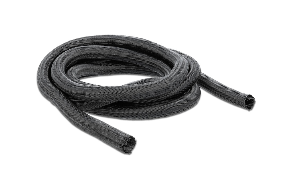 Delock Gaine de câble 10mx16mm à fermeture automatique Noir