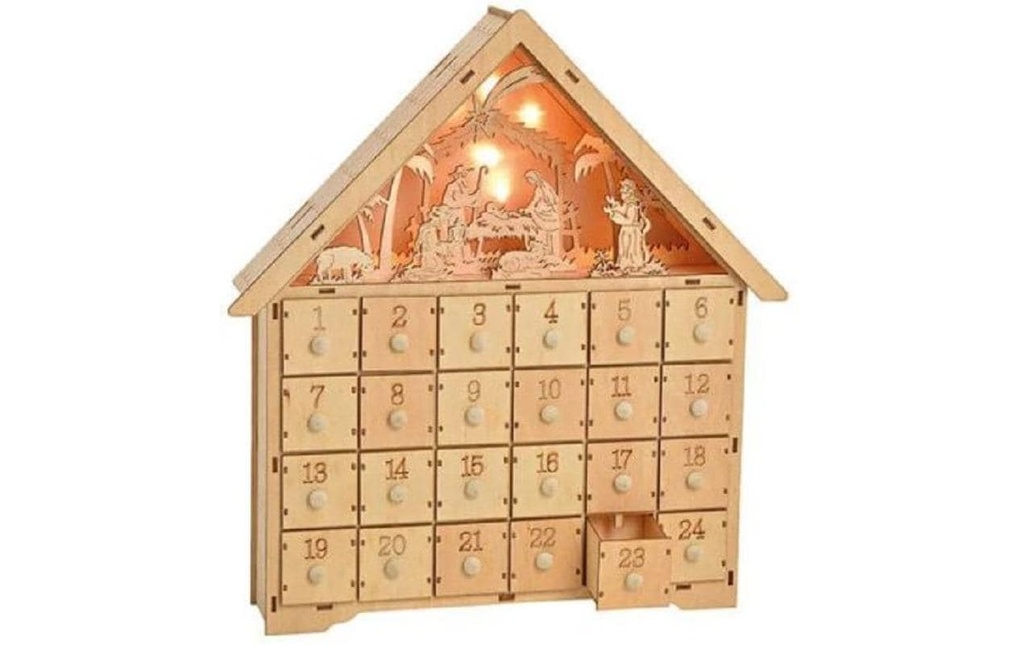 G. Wurm Calendrier de l’Avent Crèche avec éclairage