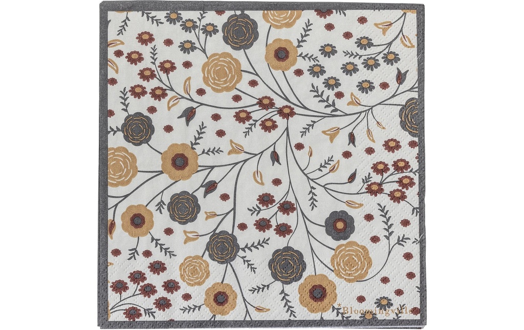 Bloomingville Serviettes en papier Eydis 33 cm x 33 cm, 20 Pièce/s