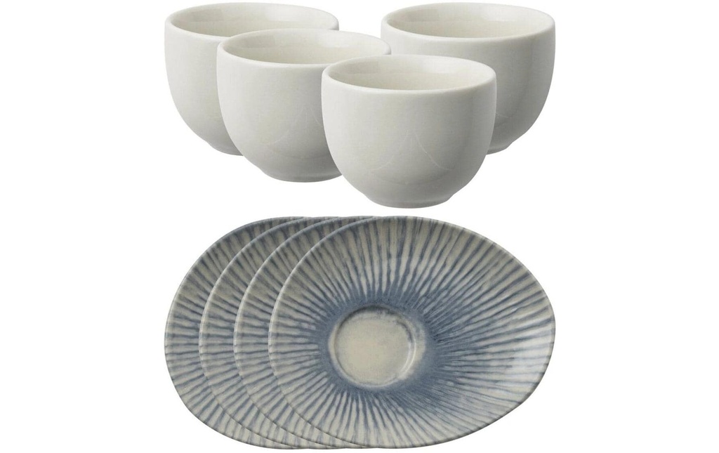 Arthur Krupp Service de café Bleu soleil 4 Pièce/s,Bleu