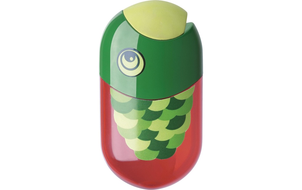 Faber-Castell Taille-crayon Poisson, avec gomme à effacer