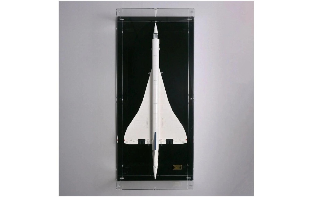 iDisplayit Modules de construction Présentoir mural en acrylique pour LEGO 10318 Concorde