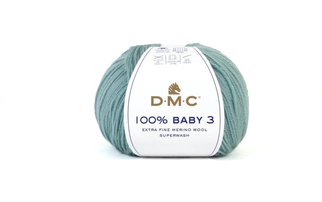 DMC Laine 100% bébé 3 Sauge