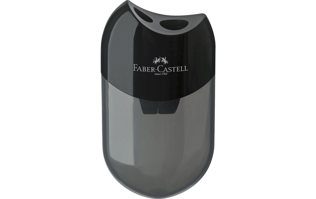 Faber-Castell Taille-crayon Affûteur double, noir