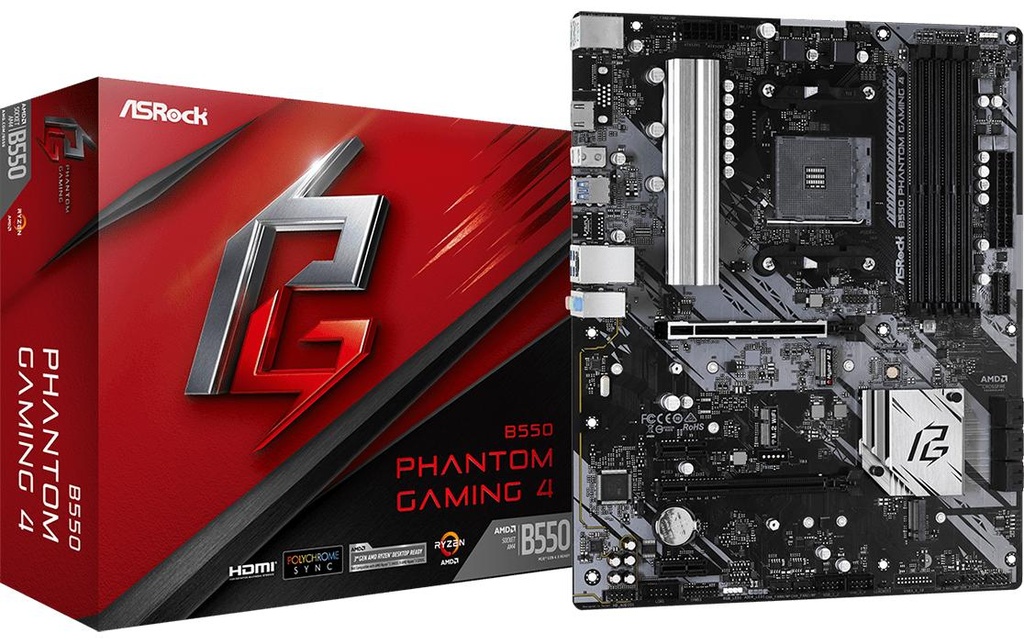 ASRock Carte mère B550 Phantom Gaming 4