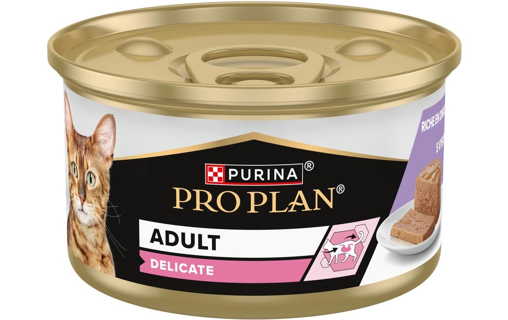 Purina Pro Plan Adult Delicate Digestion Mousse avec dinde 24 x 85 g