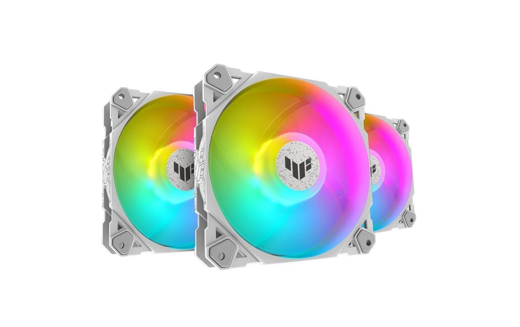 ASUS Ventilateur PC TUF Gaming TF120 ARGB 3in1 Blanc