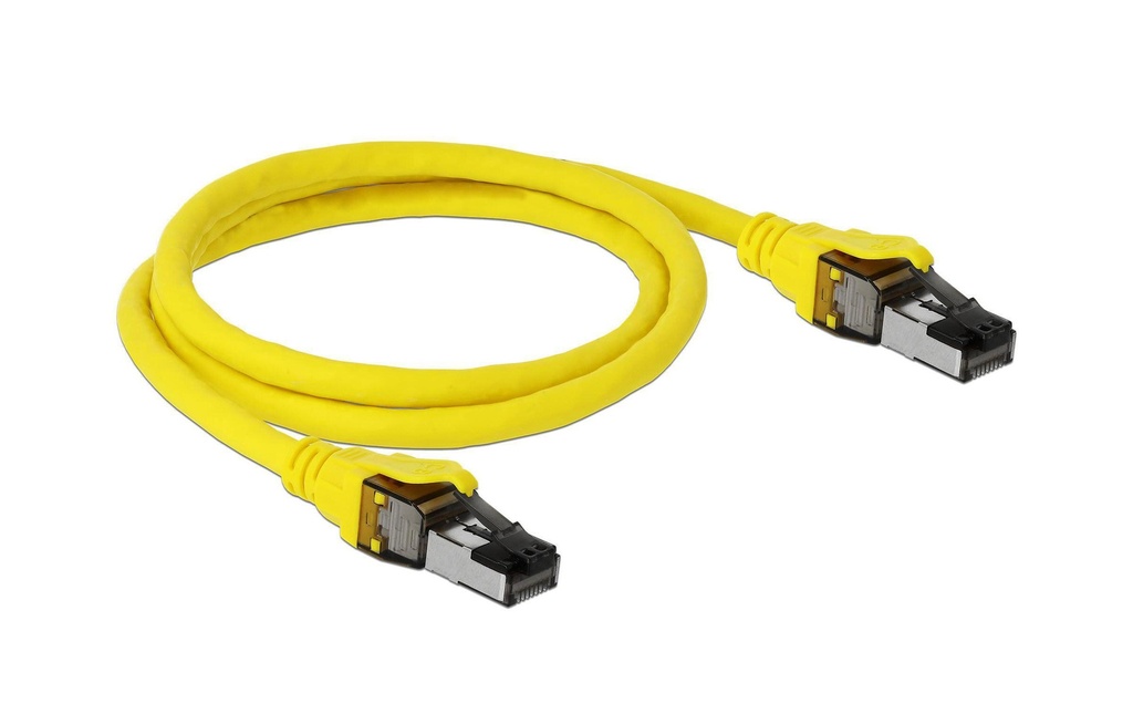 Delock Câble patch RJ-45 - RJ-45, Cat 8.1, S/FTP, 1 m, Jaune