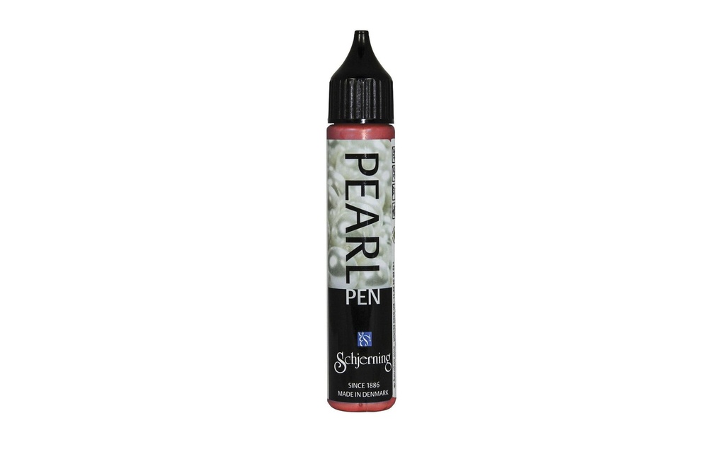 Schjerning Peinture perle Pearl Pen 28 ml, rouge foncé