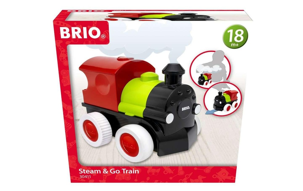 BRIO Chemin de fer Steam & Go Train