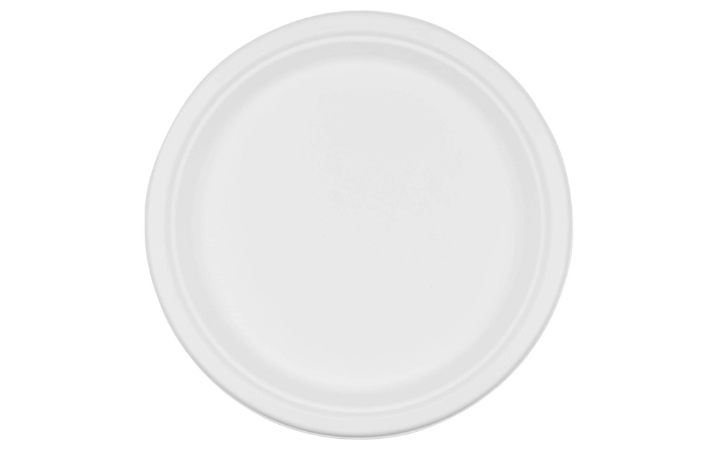 FURBER Assiettes jetables Ø 26 cm, 50 pièces, blanc