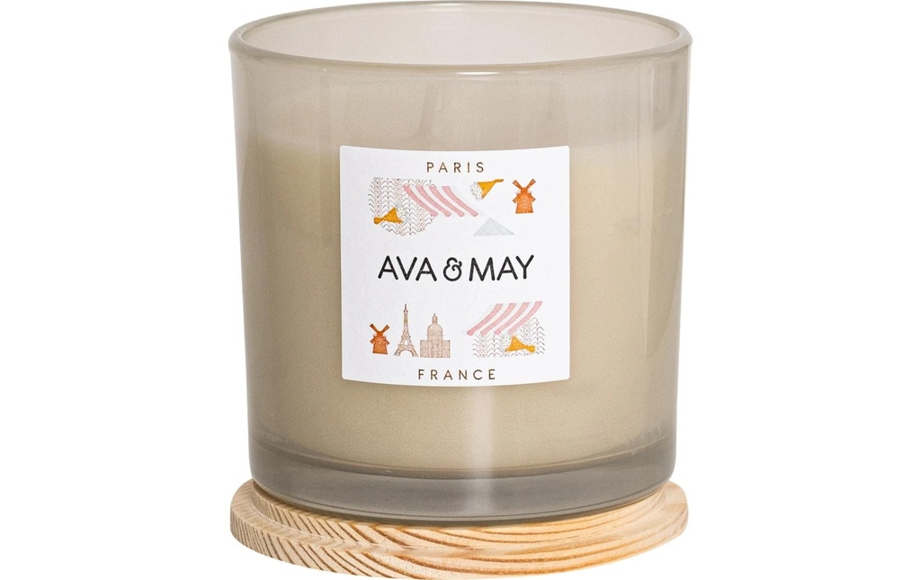 AVA & MAY Bougie parfumée Paris 380 g