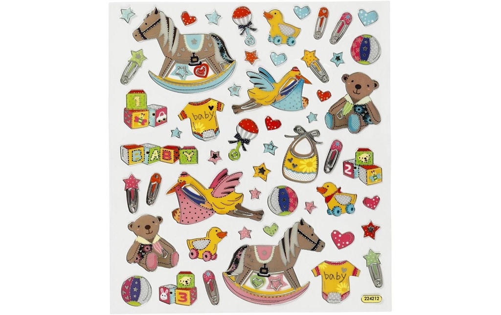 Creativ Company Autocollant à motif Baby 1 feuille