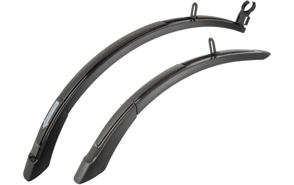 M-Wave Garde-boue Mud Max F+R ADJ S Noir