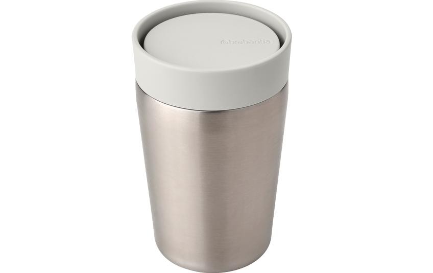Brabantia Gobelet isotherme Make & Take 200 ml, Argenté/Gris clair