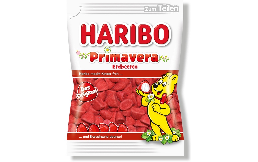 Haribo Bonbons gommeux Primavera Sachet de fraises 175 g