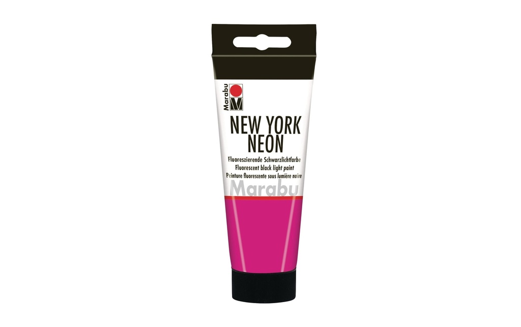 Marabu Peinture fluorescente sous lumière noire New York Neon 100 ml, Rose