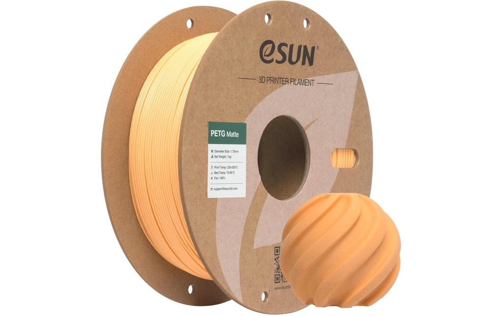 eSun Filament PETG-Matte abricot 1.75 mm 1 kg