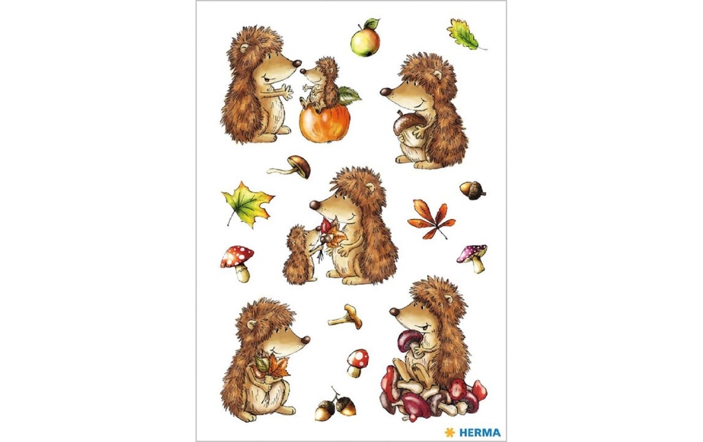 HERMA Sticker Decor hérisson (3 pces)