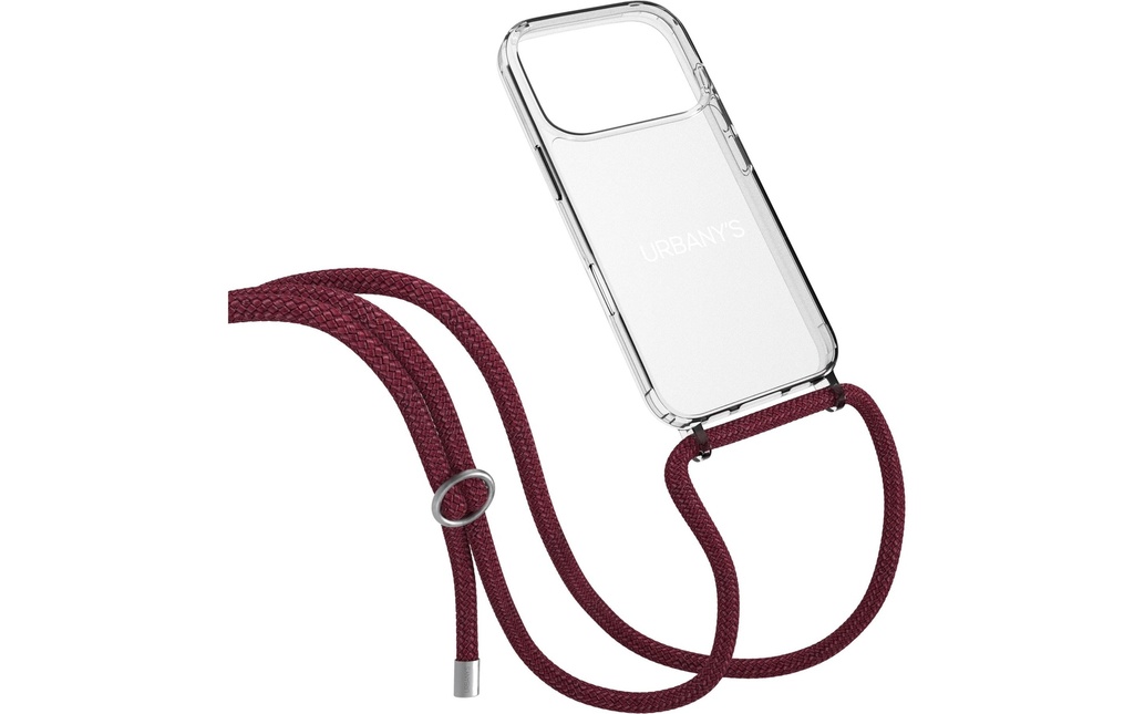Urbany's Necklace Case RED WINE iPhone 17 Pro Bague en argent