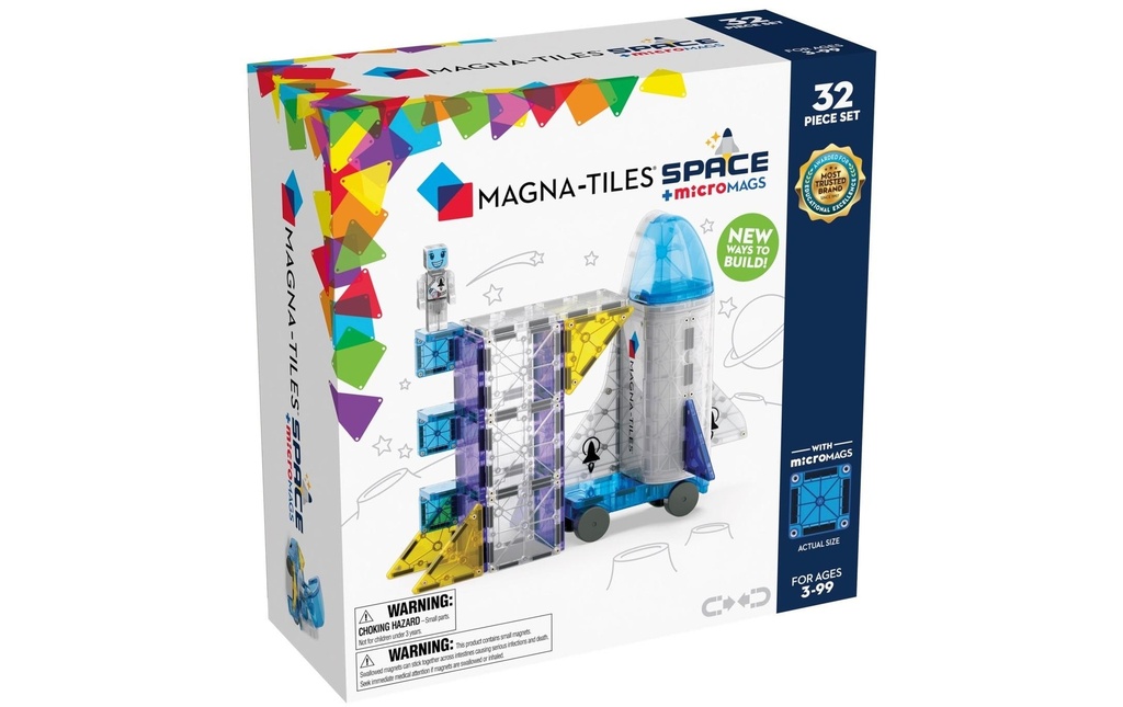 Magna-Tiles Modèle construction Espace 32 pièces