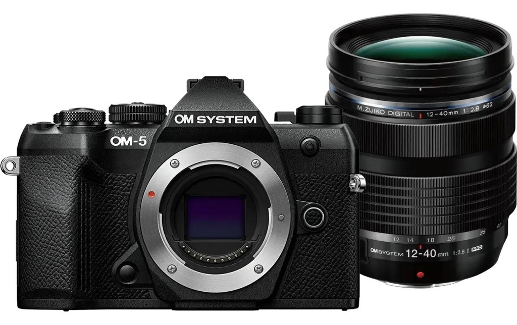 OM-System Appareil photo OM-5 Mark II Noir + 12-40 mm F2.8 PRO II Kit