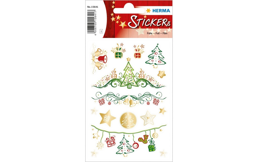Herma Stickers Autocollants de Noël Rêves de Noël 1 feuille à 15 autocollants