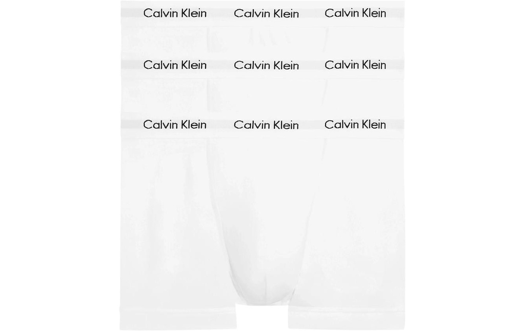 Calvin Klein Wäsche 3P Trunk Blanc, S