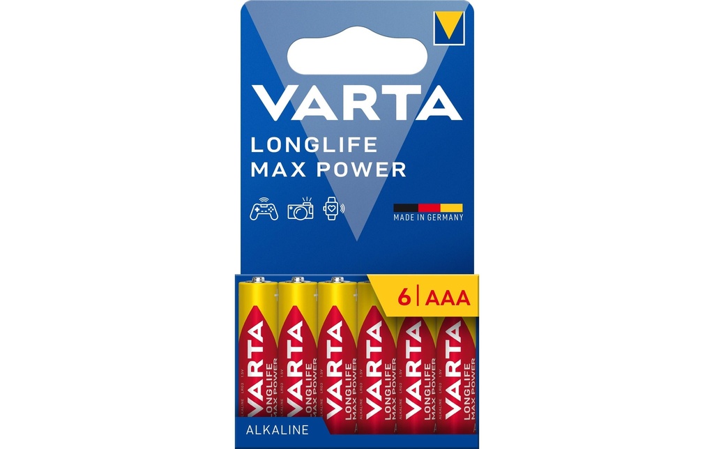 Varta Pile Longlife Max Power AAA , 6 Pièce/s