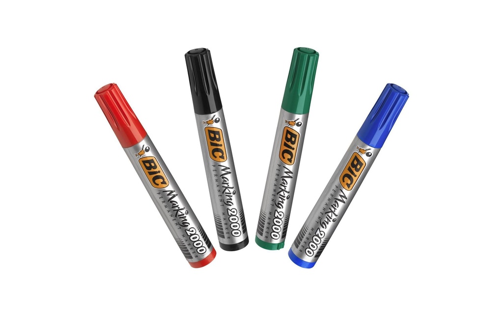 BIC Marqueurs perm.Eco 2000 ass. (4 pces)