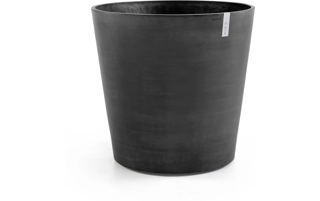 Ecopots Pot de fleur Amsterdam Wheels Ø 60 cm Noir