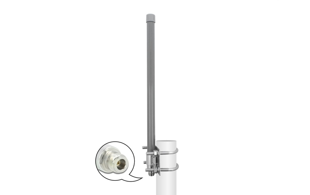 Delock Antenne 5G Prise N, 8dBi N-Type 8 dBi Rayonnement omni directionnel