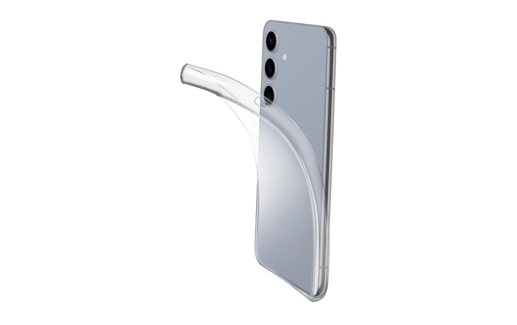Cellular Line Coque arrière Rubber Case Fine Galaxy S25+ Transparent