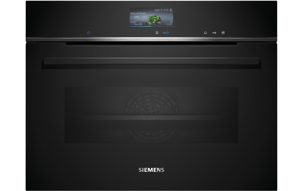 Siemens Four à vapeur encastré CS756G1B1 Noir A +