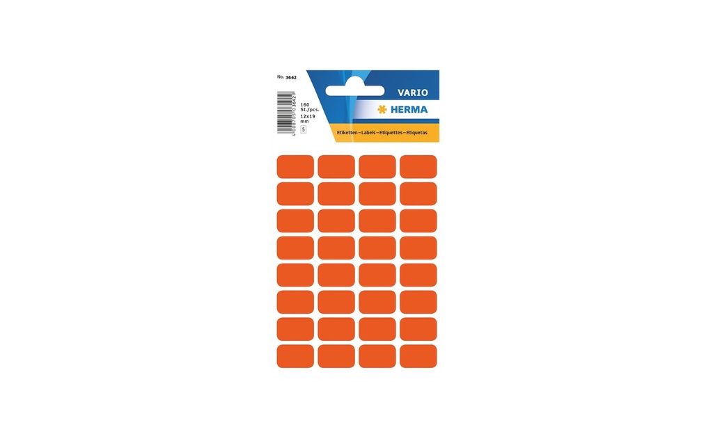 HERMA Etiquettes Vario 12x19mm rouge (5 pces)