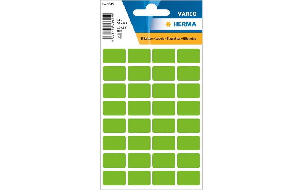 HERMA Etiquettes Vario 12x19mm vert (5 pces)