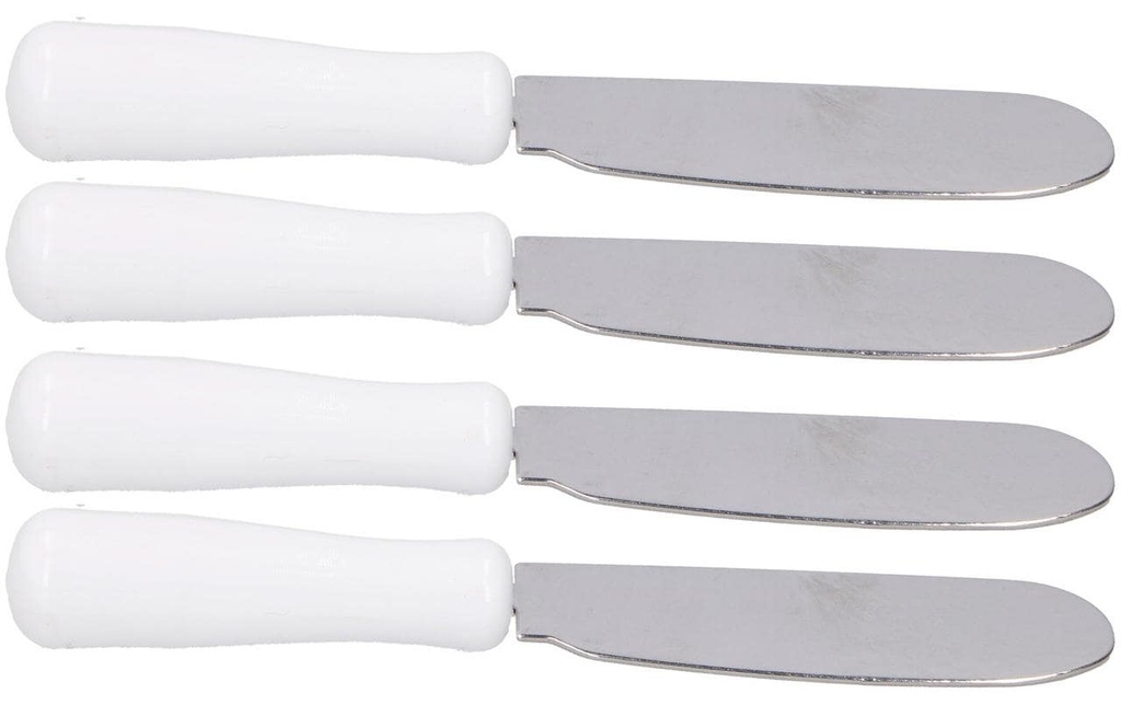 alpina Coltello da burro 4 Pièce/s, Blanc