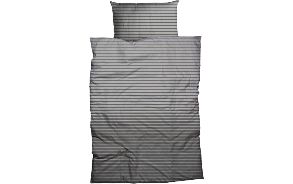 Nobilium Housse de duvet Weilo 160 x 210 cm, anthracite/argent
