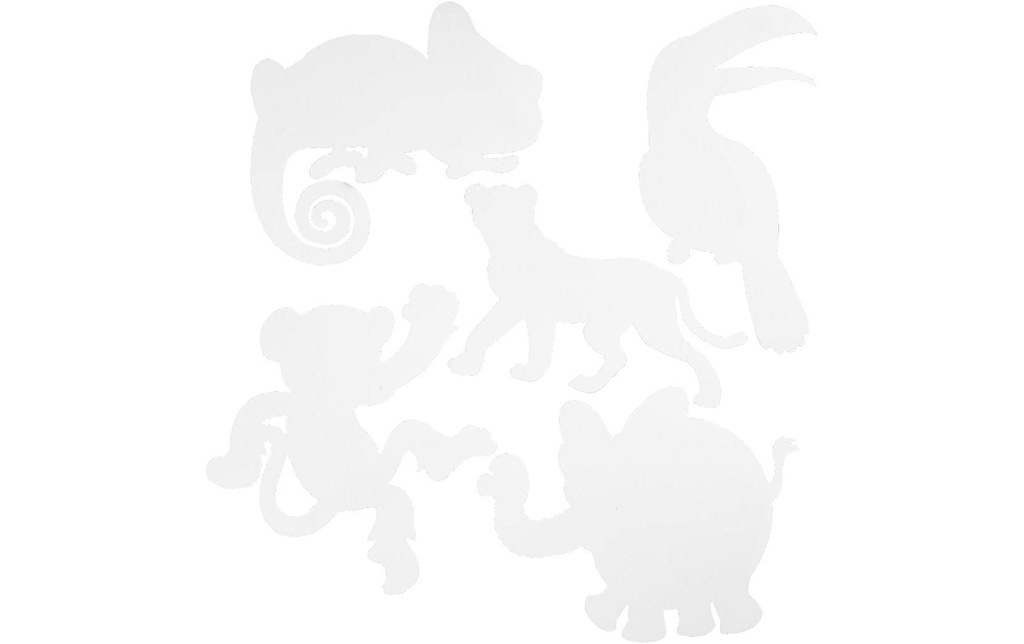 Creativ Company Papier de bricolage Jungle 16 Pièce/s, Blanc