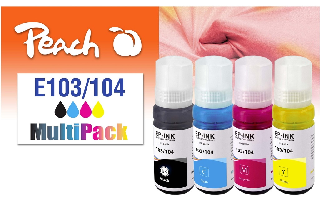 Peach Encre Epson CISS 103/104 Multi-Pack C/M/Y/BK