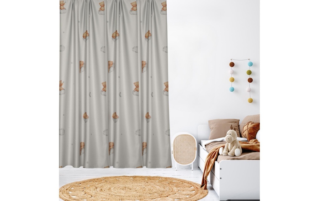 Stotz Decor AG Rideau occultant Kjell avec bande plissée 140 cm x 260 cm