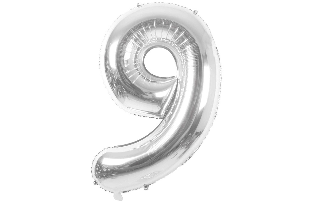 Rico Design Ballon en aluminium 9 argentés