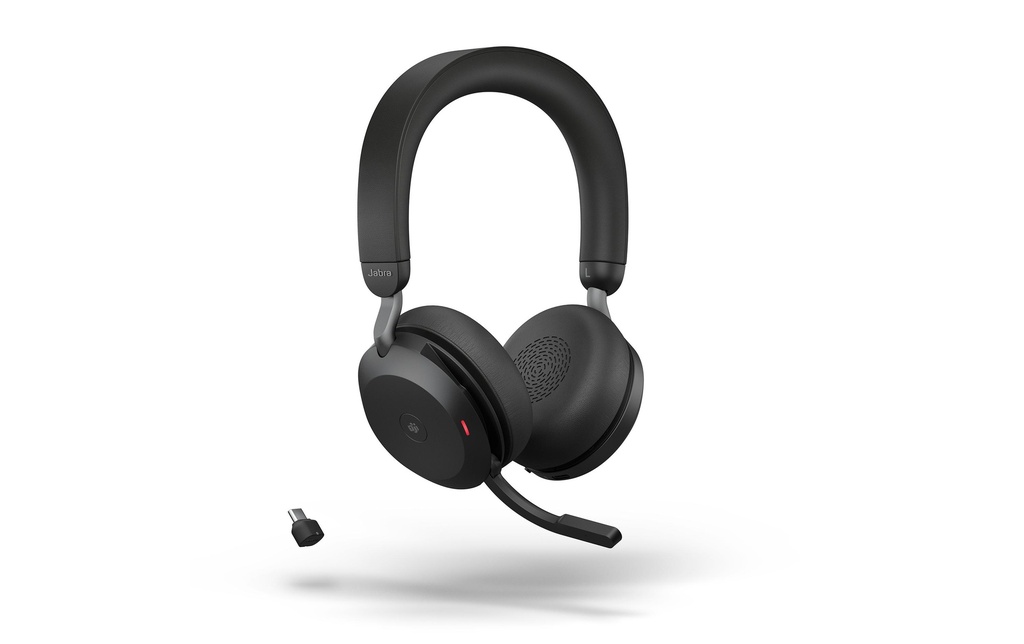 Jabra Casque avec micro Evolve2 75 Duo MS USB-C, Noir