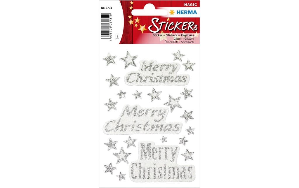 HERMA N'Sticker Magic Merry Christma (24 pces)